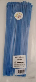 DPJ Pro CABLE TIES BLUE 300 X 4.8mm PK100 STRONG