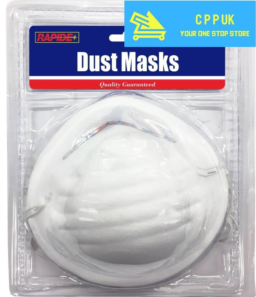 10 x Disposable DIY Dust face covering for Safety Building with Elastic Straps