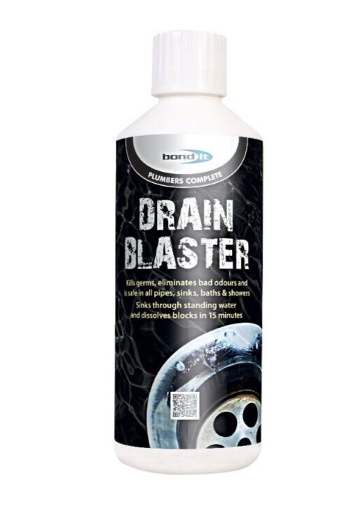 Bond It Drain Blaster Shower, Sink, Drain, Pipe Cleaner Unblocker 500ML Bottle
