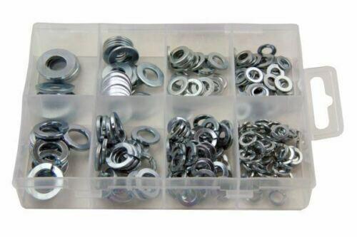 Resolut 210 Piece Assorted Spring & Flat Steel Washers 2952 assortment set box