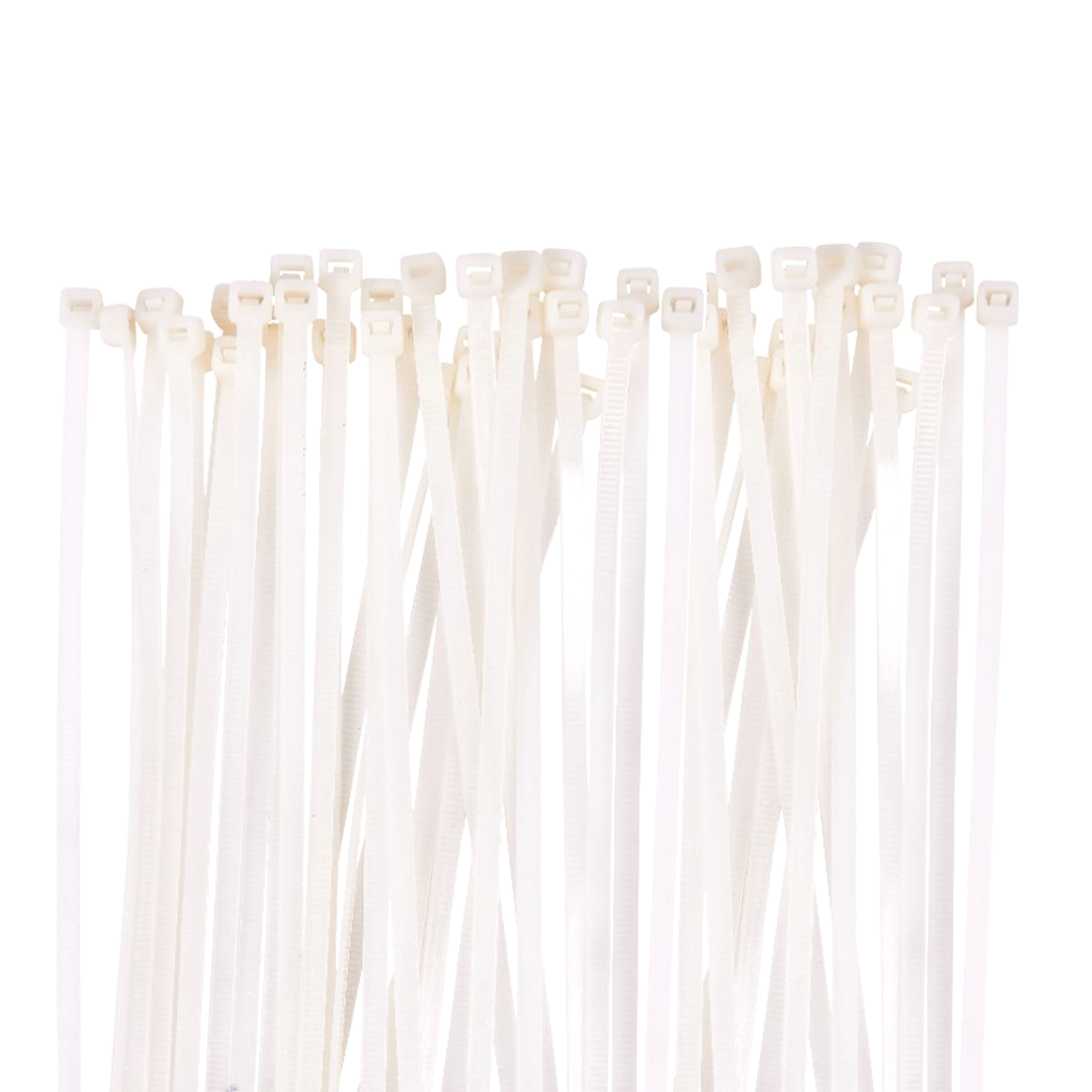 100PK 140 X 3.6mm WHITE CABLE TIES IN REUSABLE STORAGE BOX