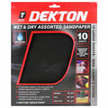 Dekton 10 Pieces Wet & Dry Assorted Sandpaper Automotive, Wood, Furniture Finish