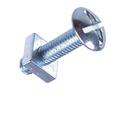 M6 x 20mm Roofing Bolts Mushroom Head Square Nuts box 100