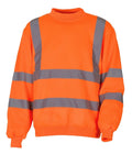 Yoko Hi Vis ORANGE M Sweatshirt Reflective Viz Jumper Sweater HVJ510 MEDIUM