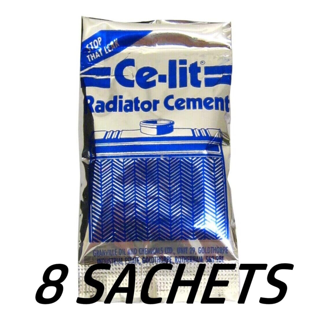8X Ce Lit Radiator Cement Car Rad Engine Water Pump Stop Leak 8 Sachets