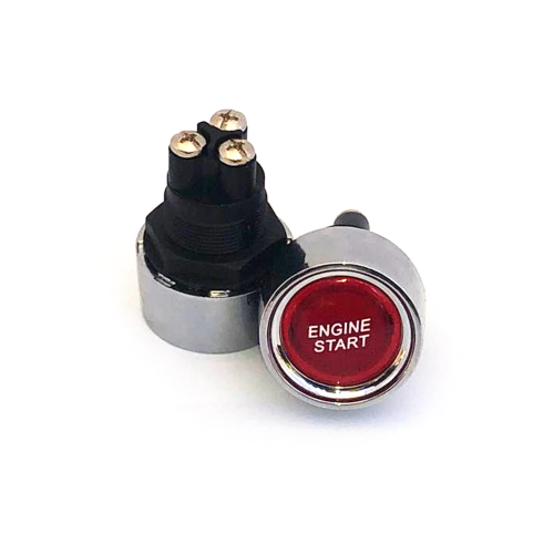 Universal 12V Car Engine Start Push Button Switch RED Illuminated STOP START
