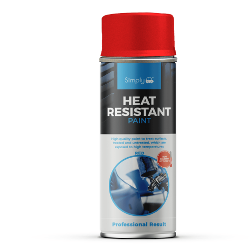 Simply SP-012 - RED Heat Resistant Paint 400ml Spray Can SP012