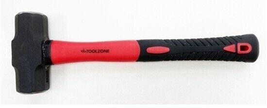 3LB MINI LUMP SLEDGE HAMMER FIBREGLASS SHAFT & RUBBER GRIP HANDLE SLEDGEHAMMER