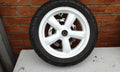 Sym Jet 4 Front White Wheel Tyre 120 70 12 With Brake Disc Excellent Tread 2020