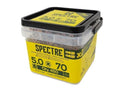 5.0 x 70mm Tub 450 Spectre PZ Compatible Wood Screw CSK ZYP
