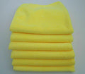 6 X Yellow Microfibre Cloths Car Valeting Cleaning Waxing Polishing 40cm X 40cm