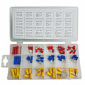 76pc Electrical Terminal Connectors Spade Male Female Crimp Ring Assortment Set