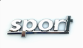 SPORT Chrome Car Badge - ABS Universal Car Van Emblem Wing Boot QUALITY UK