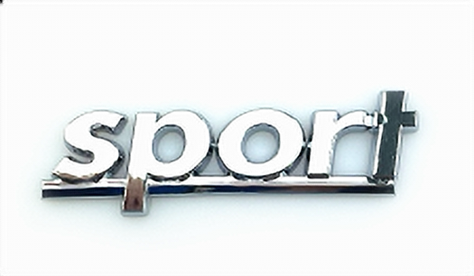 SPORT Chrome Car Badge - ABS Universal Car Van Emblem Wing Boot QUALITY UK