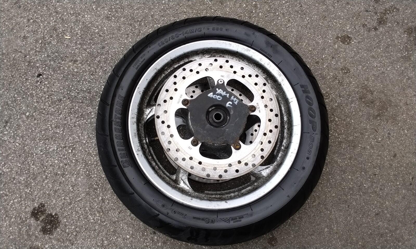 Yamaha Majesty 400cc Scooter Front Wheel And Tyre Bridgestone 120/80 - 14