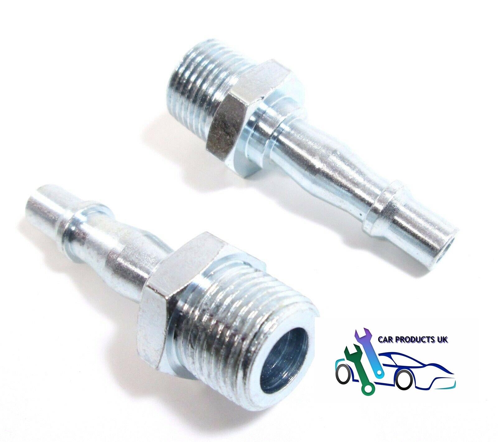 Air Connector Bayonet Coupler Fitting 3/8 Inch BSP Male Air Line AT087 Set of 2