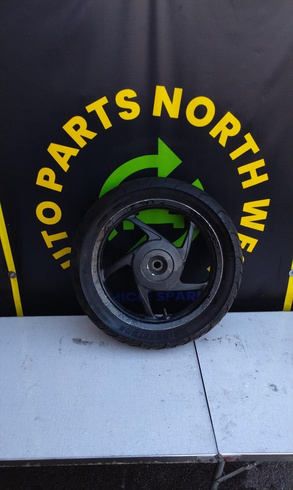 Honda Vision 110cc Rear Wheel With Tyre 110 80 14 Bridgestone 110/80-14