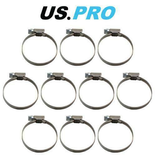 US PRO 20 - 32mm pack of 10 zinc plated Steel Hose clamps Jubilee clip 2996