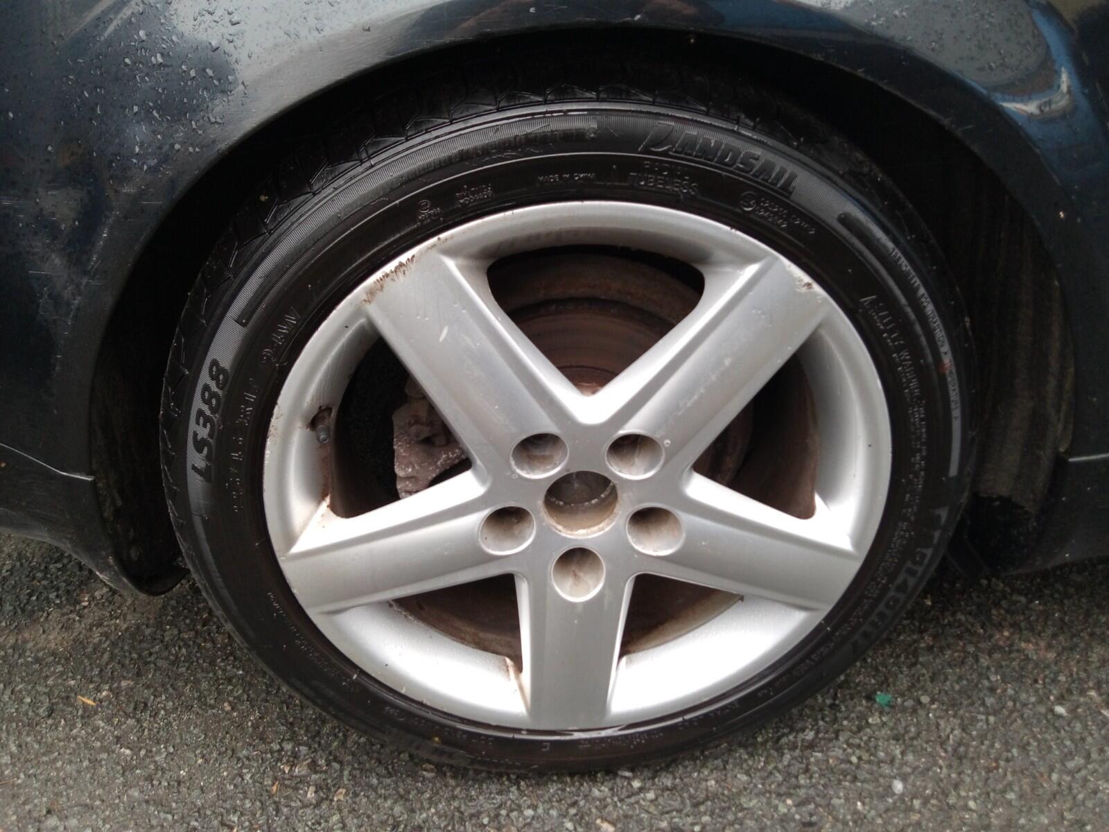 AUDI A4 ALLOY WHEELS & LANDSAIL TYRES, EXCELLENT TREAD 225 /45 ZR 17