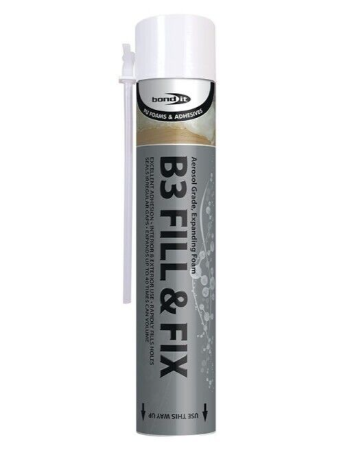 Bond It B3 Fill Fix Expanding PU Polyurethane Foam Gap Filler 750ml