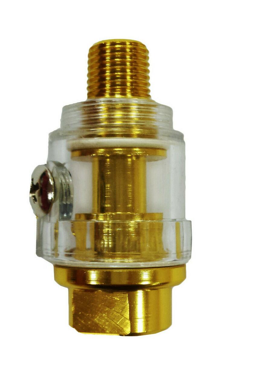 Air Tool Oiler Lubricator 1/4 Inch BSP Mini in Line Lubrication Compressor AT096