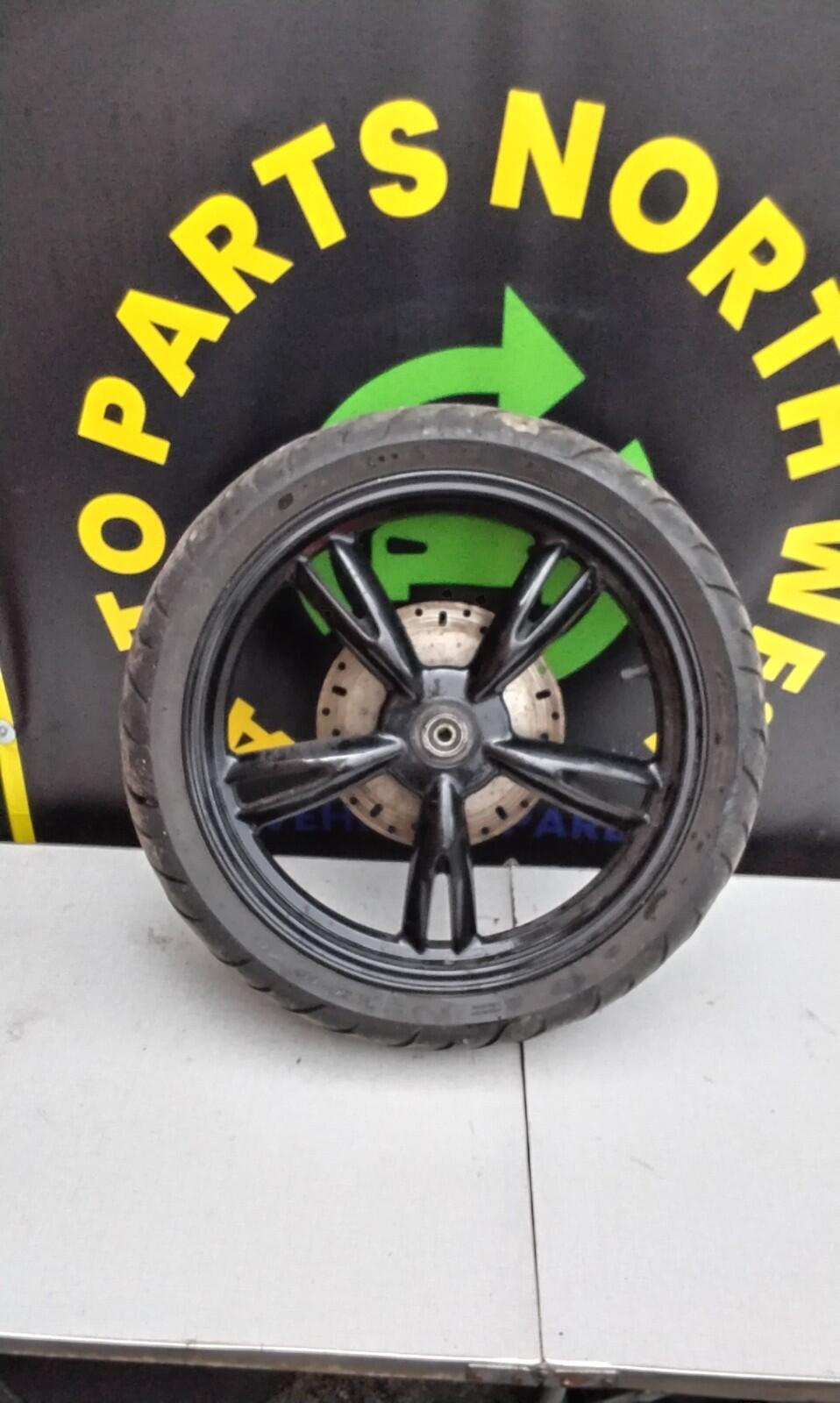 Peugeot Tweet 125cc Scooter Front Wheel And Tyre With Disc Dunlop 110 70 16...