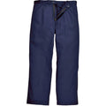 Portwest Bizweld Navy Blue work Trousers Elasticated Flame BIZ3 Waist 32" LEG 31