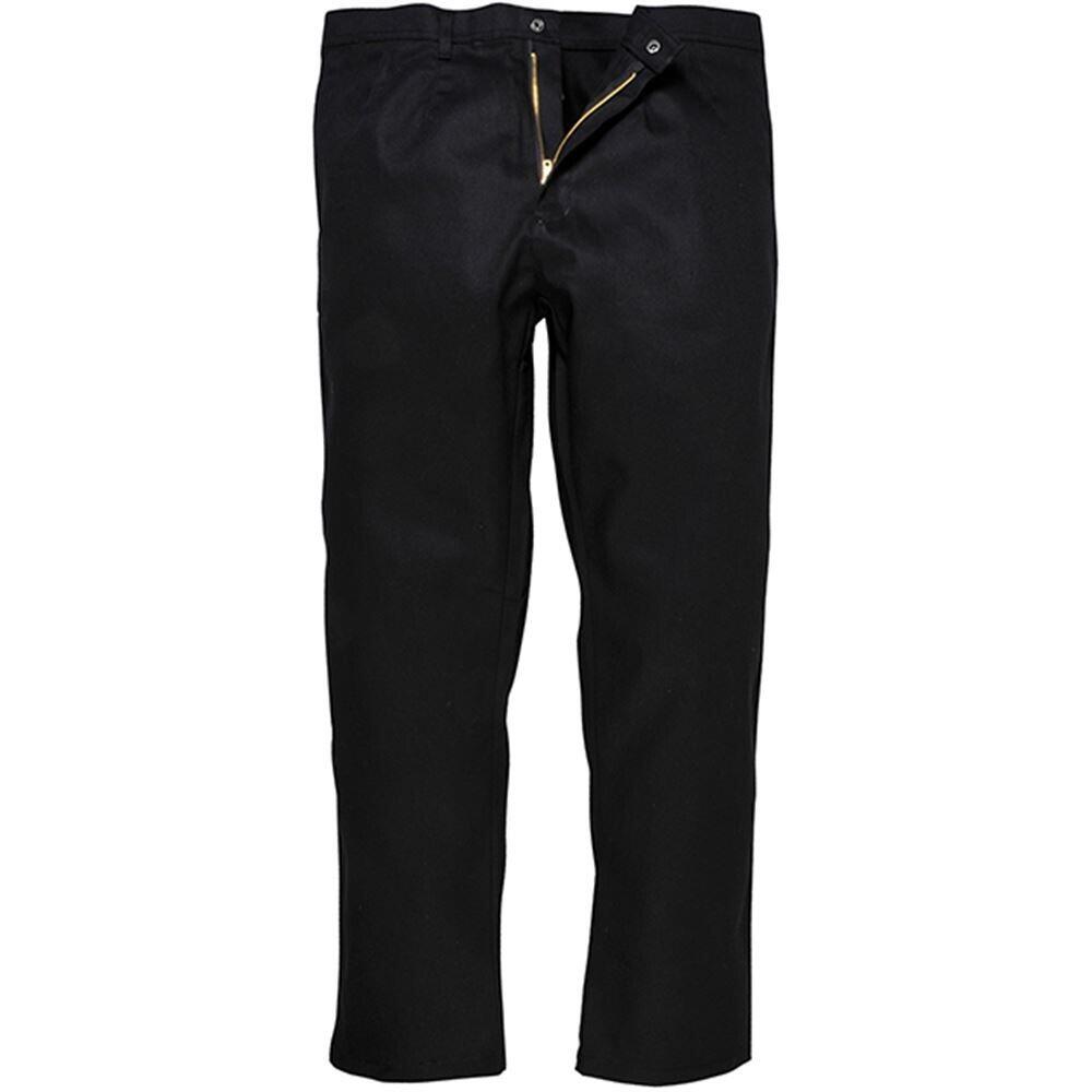 Portwest Bizweld BLACK work Trousers Elasticated Flame  BIZ3 Waist 28 30 32 40