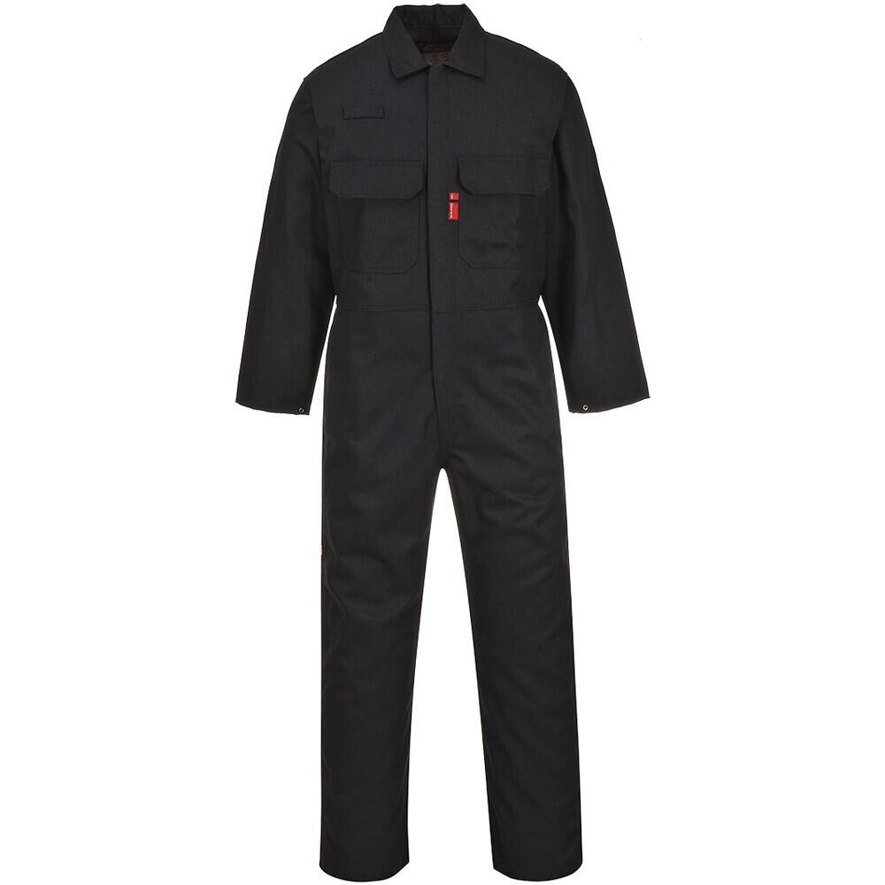 PORTWEST Bizweld Coverall Flame Resistant Welding Stud Front Safety BIZ1