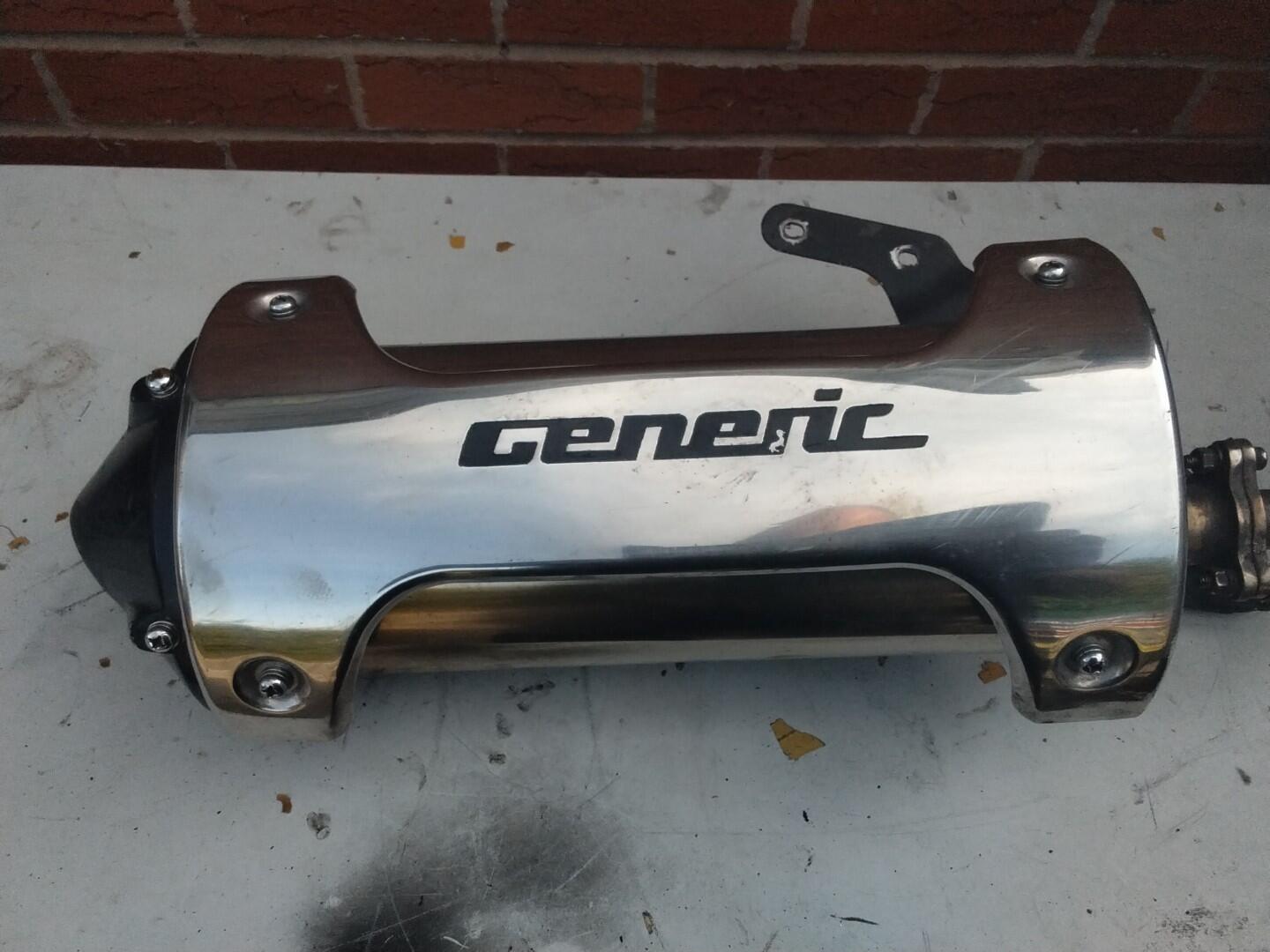 Generic Fw Xor 125 Scooter Exhaust Stainless Steel 2012