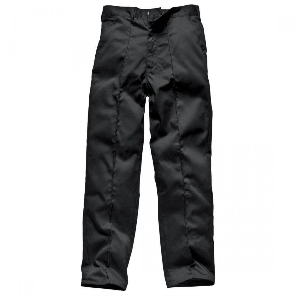DICKIES Redhawk Mens Work Trousers Casual Pants Black WD884 SIZE: 30" W 33" LEG