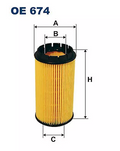FILTRON OP 674 Oil filter ORIGINAL NEW OE REPLACEMENT OP674 KIA HYUNDAI