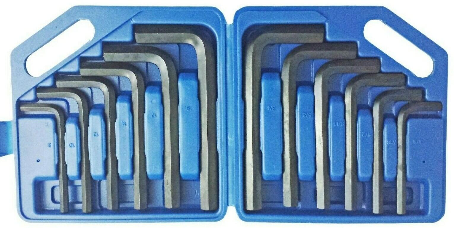12 piece Jumbo AF Imperial and Metric Allen Hex Keys  HX024 storage case