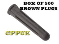Forgefix EXP4 Plastic Wall Plug Brown No.8 - 10 (4 - 5mm) Box of 500 TRADE BULK