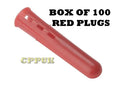 Forgefix EXP4 Plastic Wall Plug RED No.6-8 (3.5-4mm) Box of 100