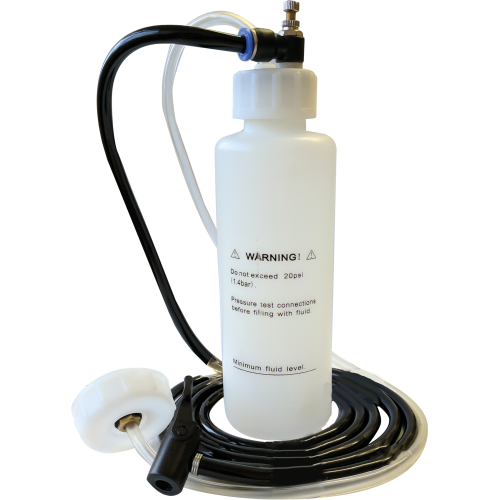 Car Brake Bleeding & Clutch Fluid Bleeder Kit Vacuum Tool Pump 500ml Air Powered