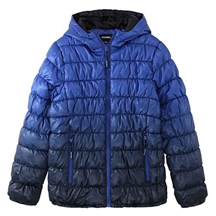 XL Krumba Men's Zip off Gradient Water Resistant Jacket BLUE / BLACK EXTRA LARGE