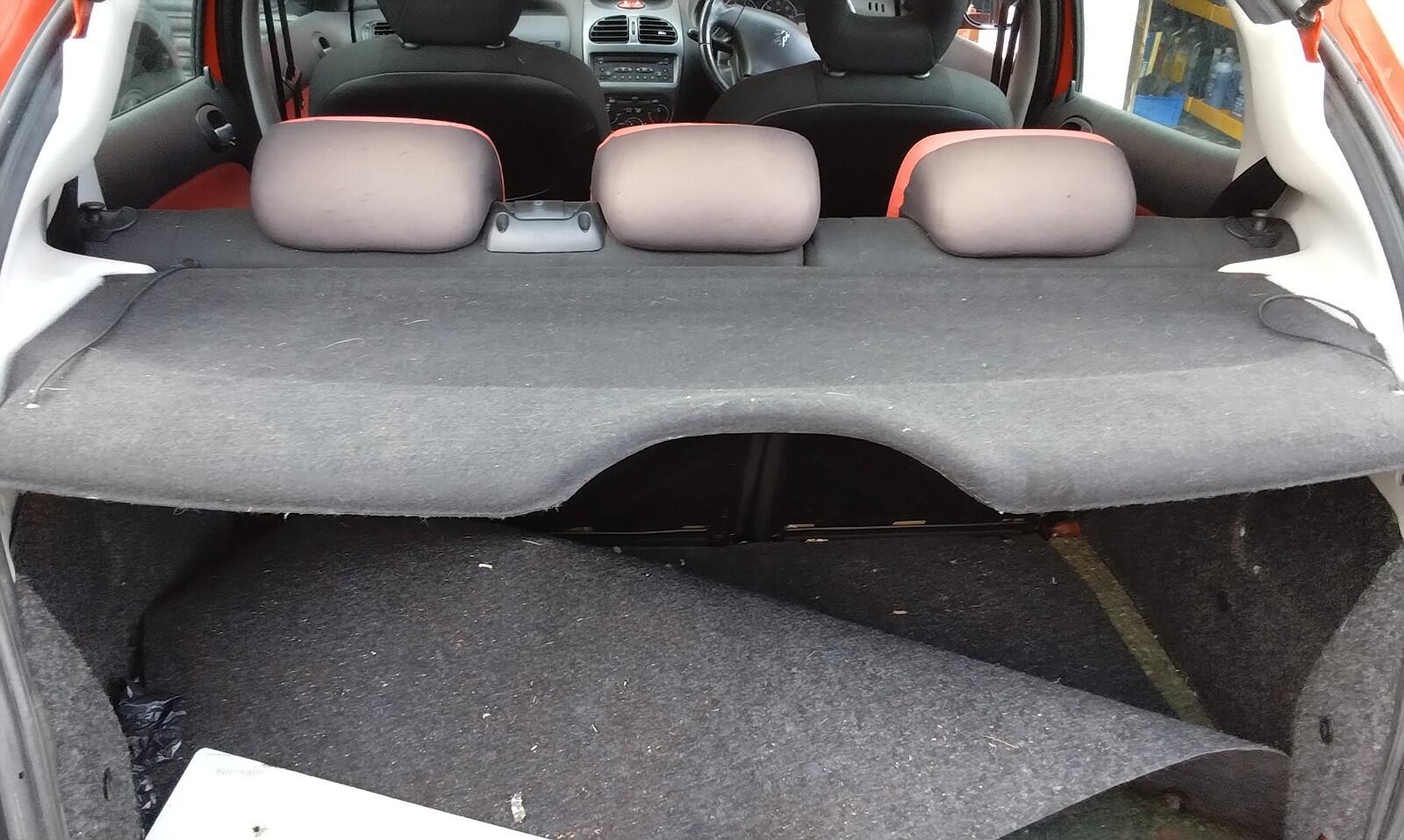 Peugeot 206 1.6l 5dr Hatchback Parcel Shelf Grey