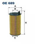 FILTRON OP 689 Oil filter NEW OE REPLACEMENT OP689 CHRYSLER JEEP LANCIA VW