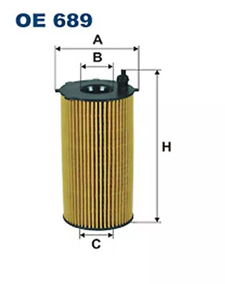 FILTRON OP 689 Oil filter NEW OE REPLACEMENT OP689 CHRYSLER JEEP LANCIA VW