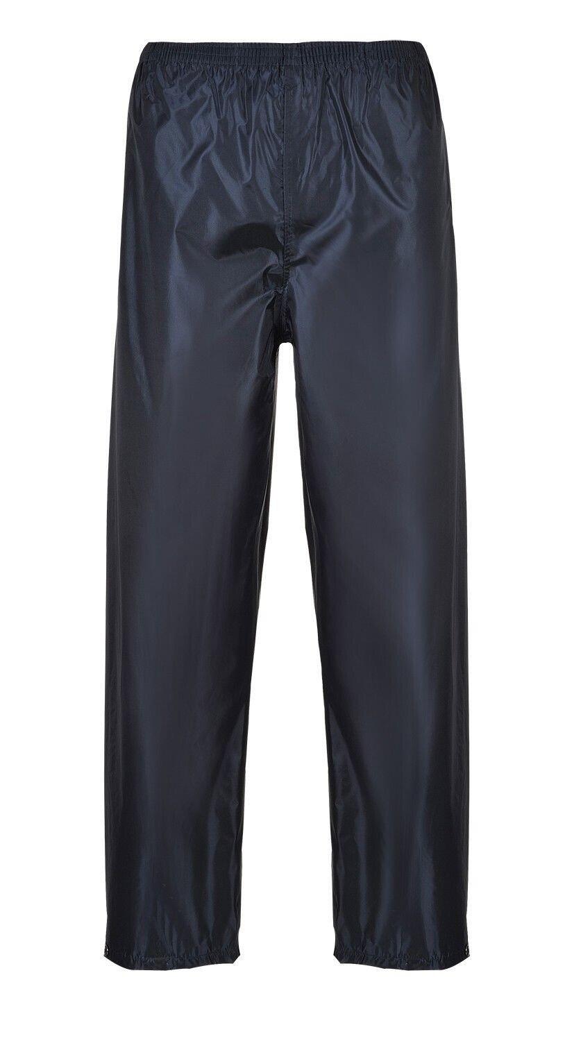 Portwest S441 waterproof side-pocket rain trousers SIZE MEDIUM 33/34" WAIST NAVY