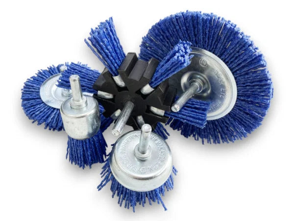 5PC NYLON ABRASIVE FILAMENT BRUSH SET FOR DRILLS AB160