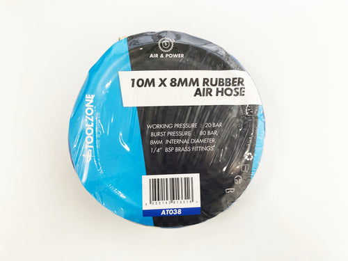 10M AIR HOSE 8MM HI VIS BLUE AT038