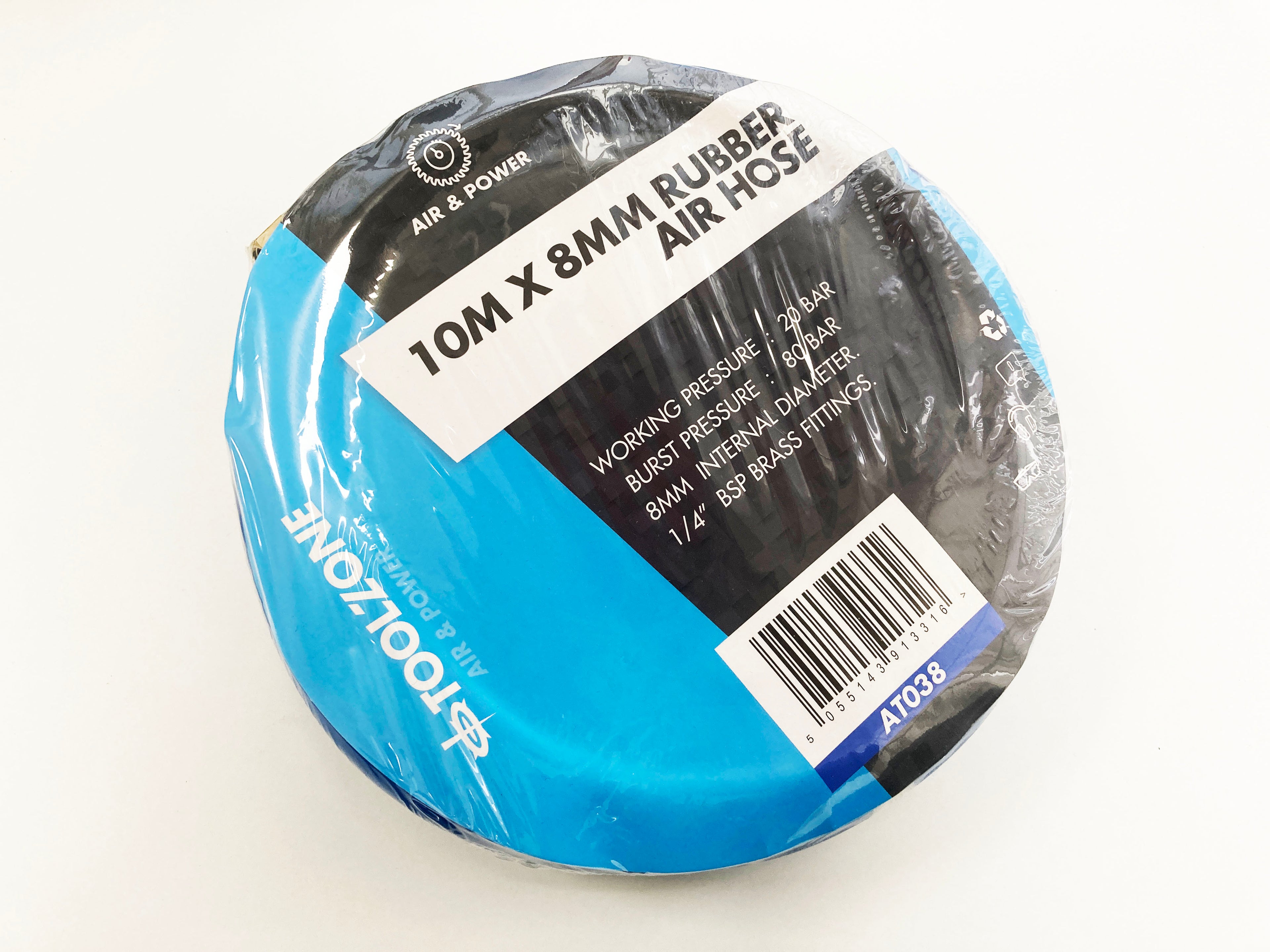 10M AIR HOSE 8MM HI VIS BLUE AT038