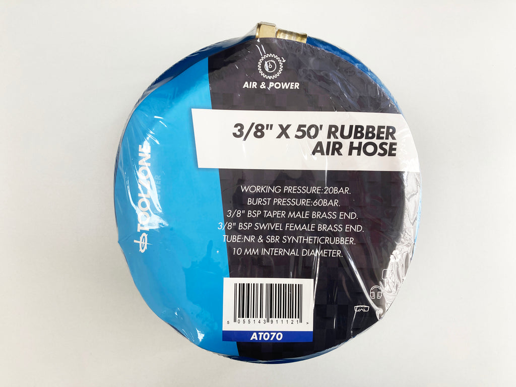 3/8 50FT AIR HOSE HI VIS BLUE AT070