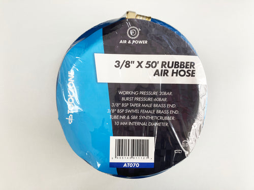 3/8 50FT AIR HOSE HI VIS BLUE AT070