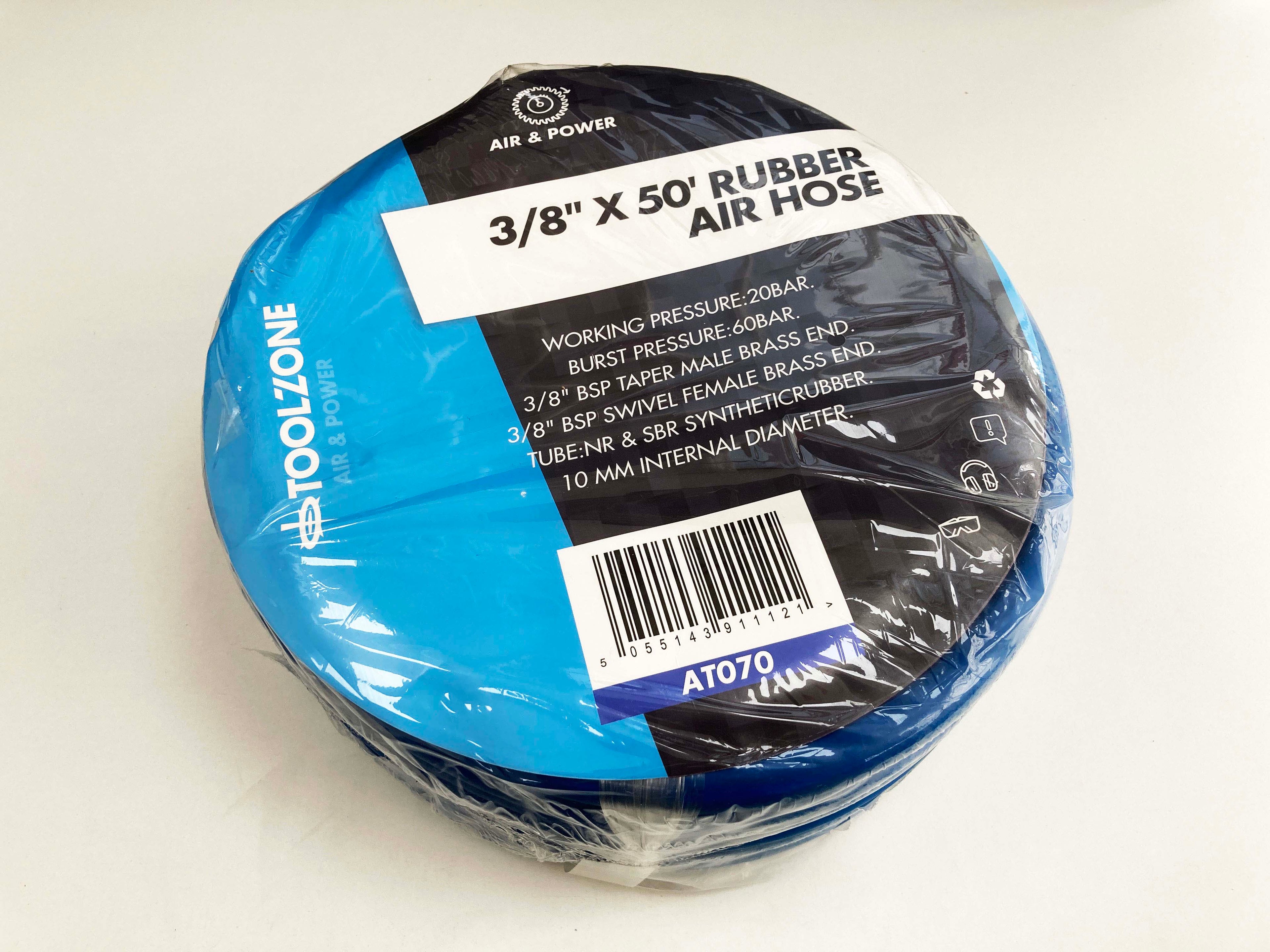 3/8 50FT AIR HOSE HI VIS BLUE AT070