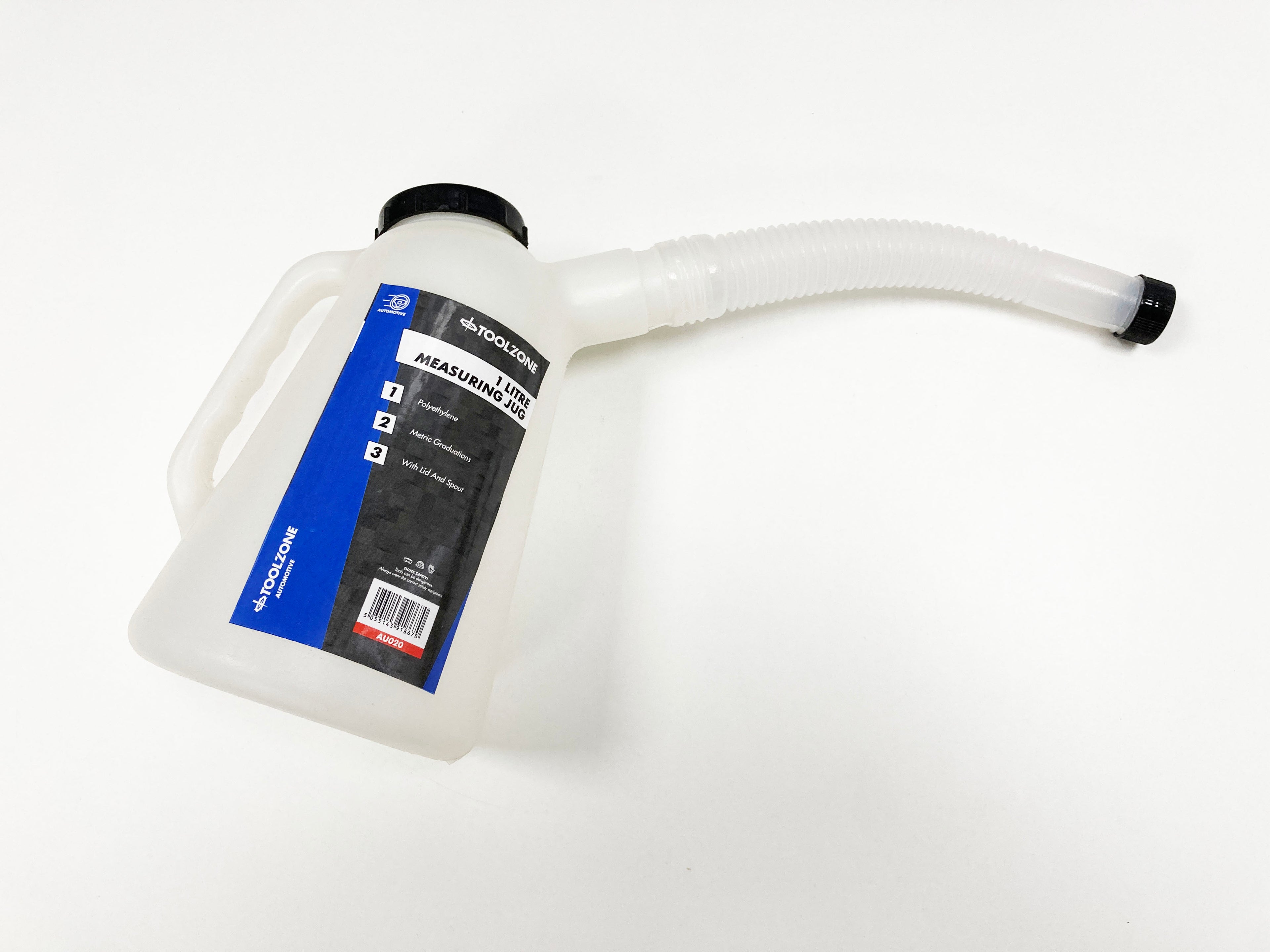 1 L MEASURING JUG WITH LID & SPOUT AU020 WORKSHOP SUPPLES FLUIDS OILS