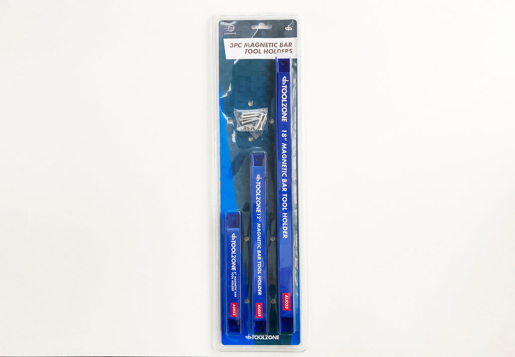 3PC MAGNETIC TOOL BARS 8/12/18 INCH AU033