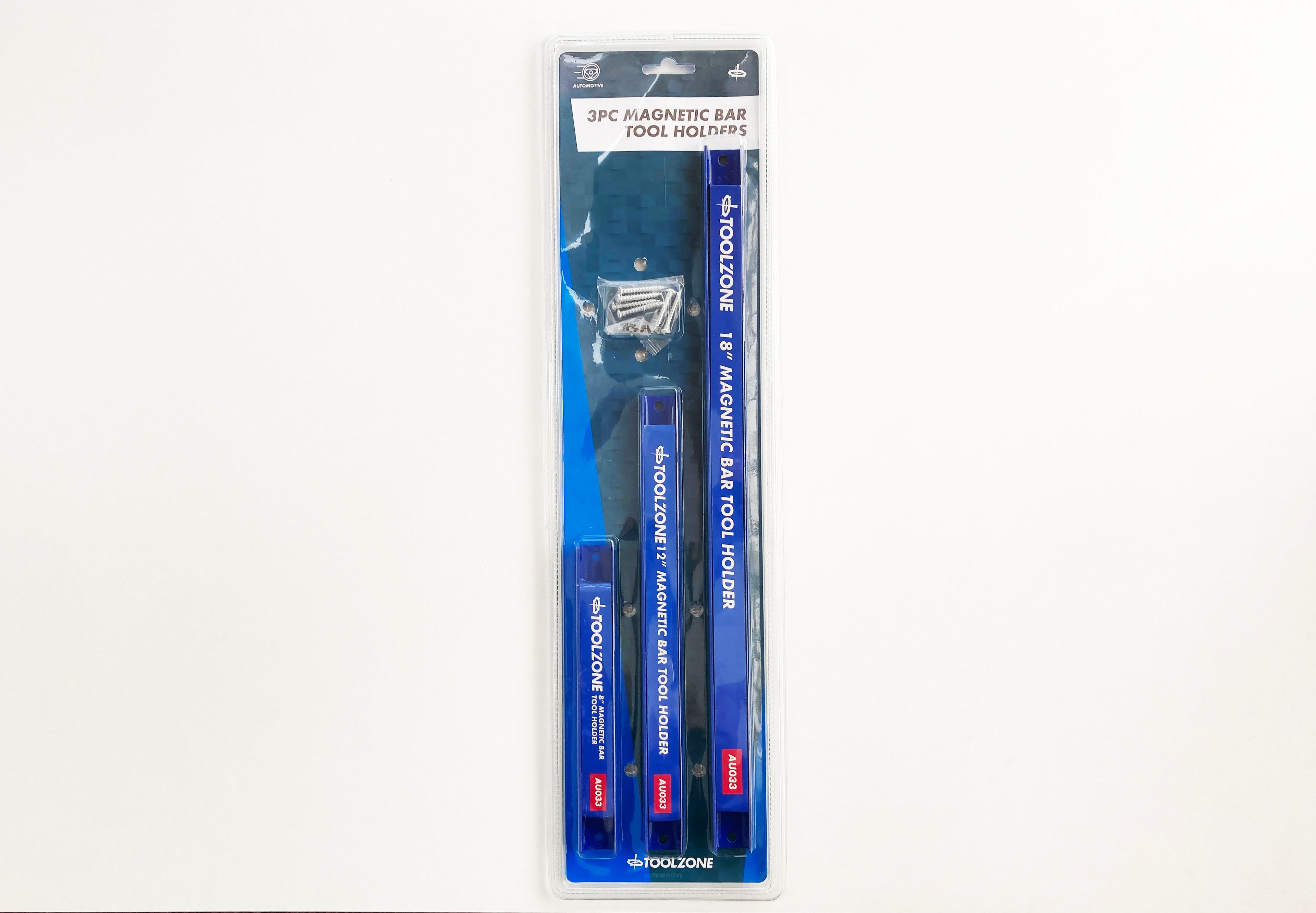 3PC MAGNETIC TOOL BARS 8/12/18 INCH AU033